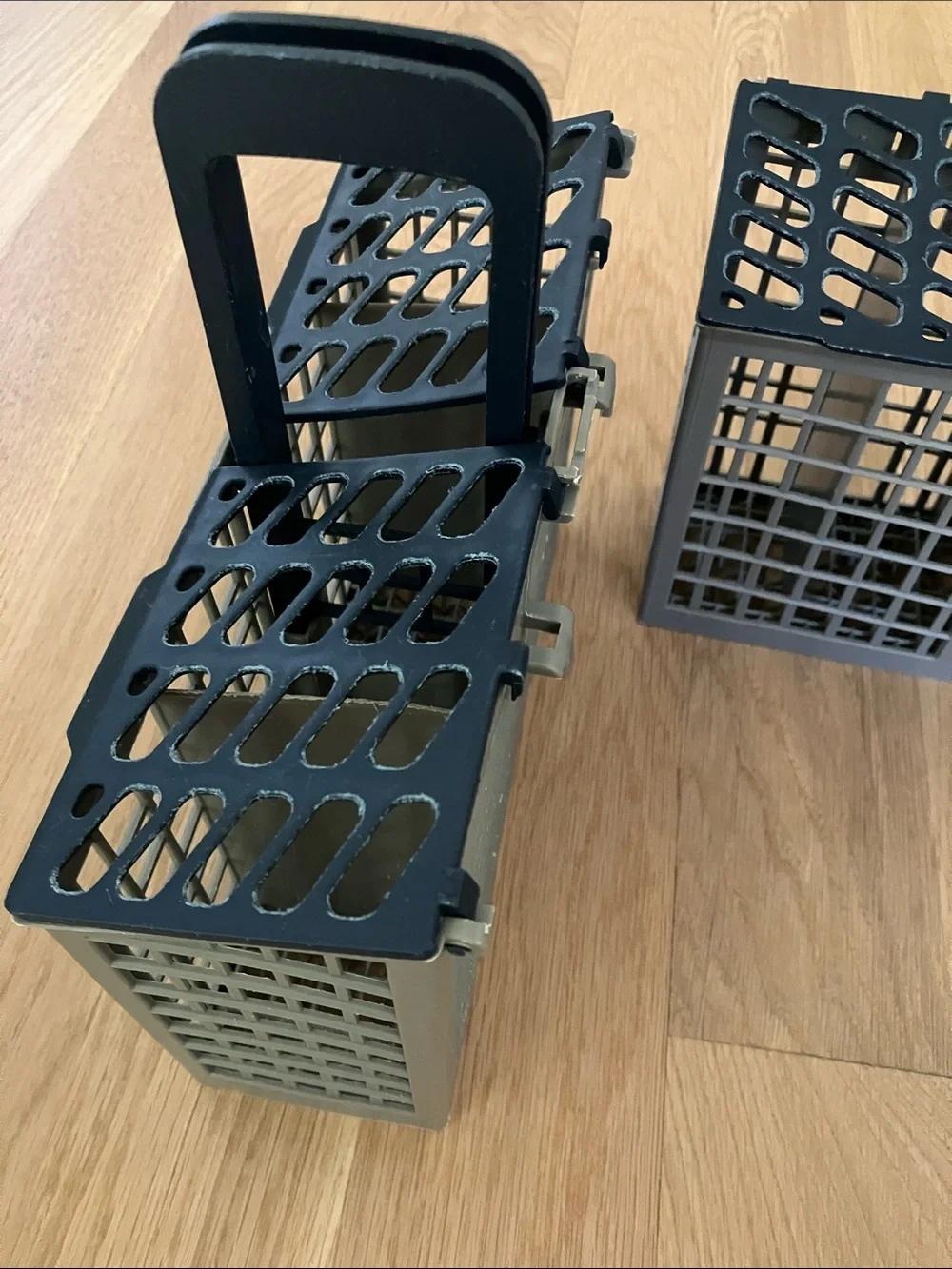 GE Dishwasher Gray Plastic Cutlery Caddy Baskets